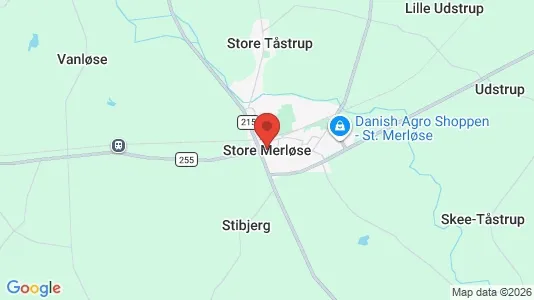 Grunde til salg i Store Merløse - Foto fra Google Street View
