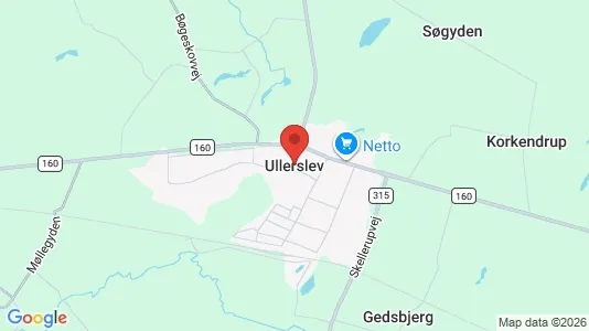 Huse til salg i Ullerslev - Foto fra Google Street View