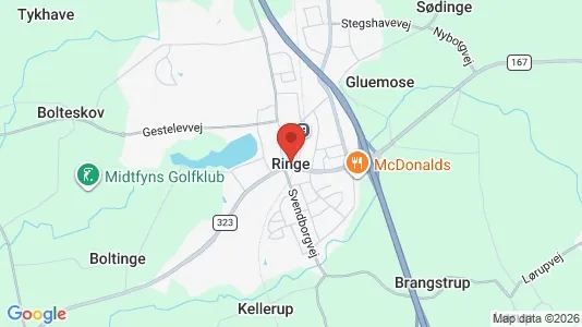 Huse til salg i Ringe - Foto fra Google Street View