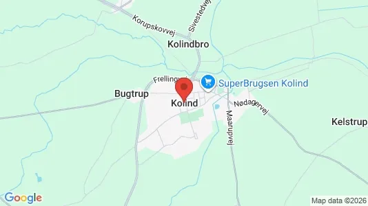 Grunde til salg i Kolind - Foto fra Google Street View