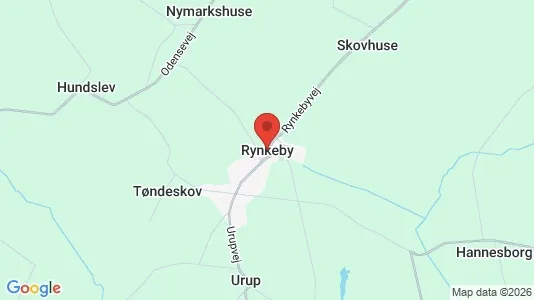 Huse til salg i Rynkeby - Foto fra Google Street View