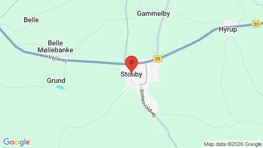 Huse til salg i Stouby - Foto fra Google Street View