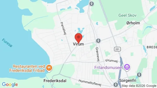 Huse til salg i Virum - Foto fra Google Street View
