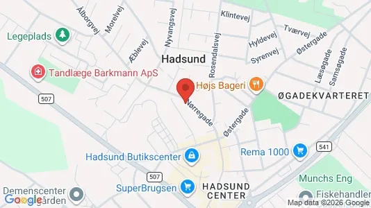 Lejligheder til salg i Hadsund - Foto fra Google Street View