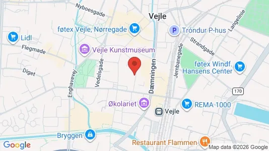 Lejligheder til leje i Vejle Centrum - Foto fra Google Street View