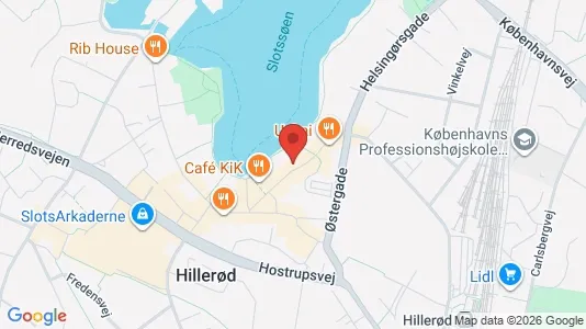 Lejligheder til salg i Hillerød - kort over placeringen