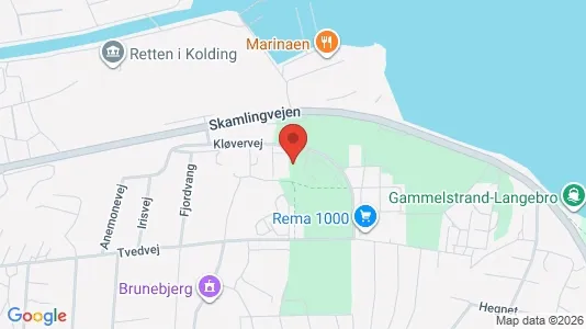 Lejligheder til leje i Kolding - kort over placeringen