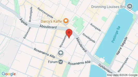 Lejligheder til salg i Frederiksberg C - kort over placeringen