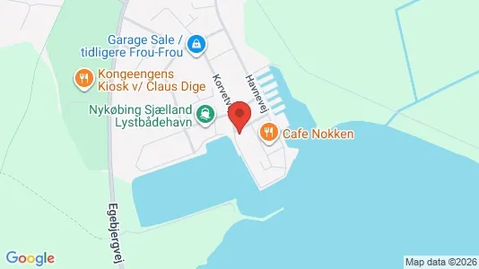 Lejligheder til salg i Nykøbing Sjælland - kort over placeringen