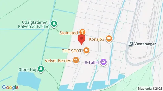 Lejligheder til leje i København S - kort over placeringen