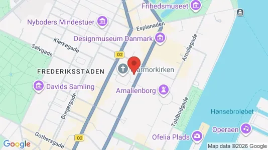 Lejligheder til salg i København K - kort over placeringen