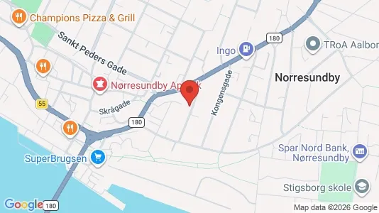 Lejligheder til salg i Nørresundby - Foto fra Google Street View