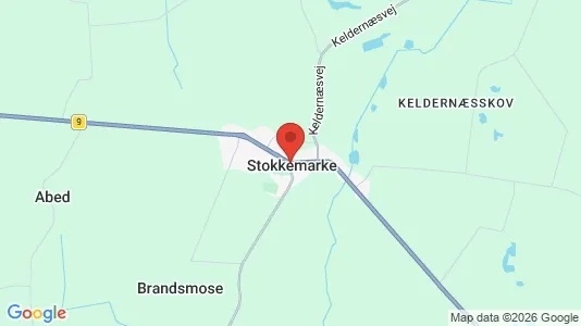 Huse til salg i Stokkemarke - kort over placeringen