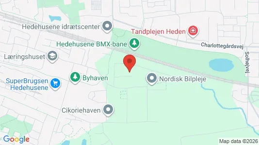 Lejligheder til leje i Hedehusene - kort over placeringen