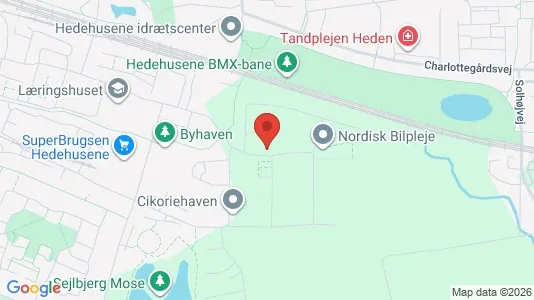 Lejligheder til leje i Hedehusene - kort over placeringen
