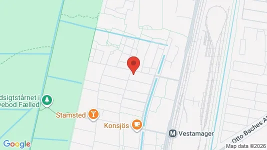 Lejligheder til leje i København S - kort over placeringen