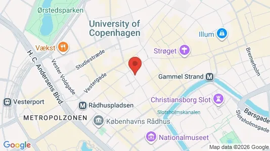 Lejligheder til leje i København K - kort over placeringen