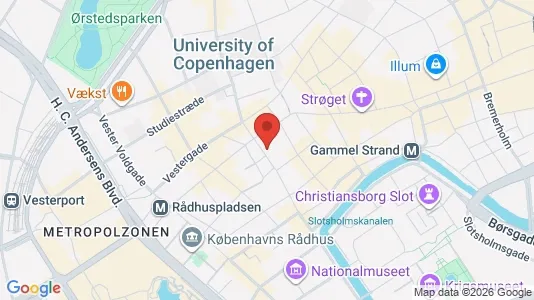 Lejligheder til leje i København K - kort over placeringen
