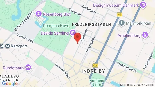Lejligheder til leje i København K - kort over placeringen