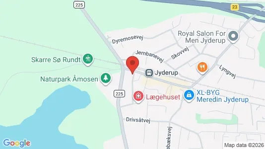 Lejligheder til leje i Jyderup - kort over placeringen