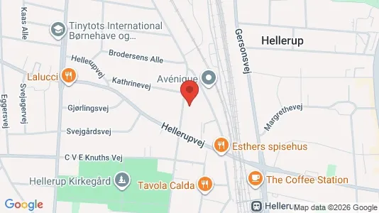 Lejligheder til leje i Hellerup - kort over placeringen