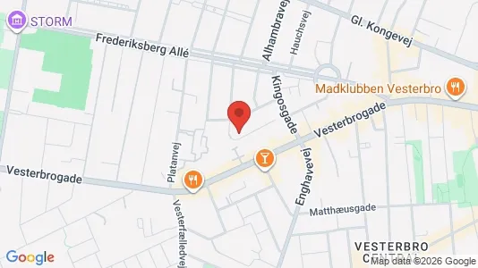 Lejligheder til salg i Frederiksberg C - kort over placeringen