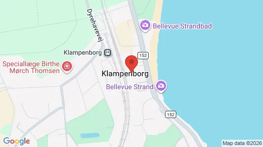 Lejligheder til salg i Klampenborg - kort over placeringen