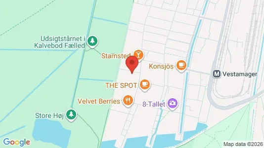 Lejligheder til leje i København S - kort over placeringen