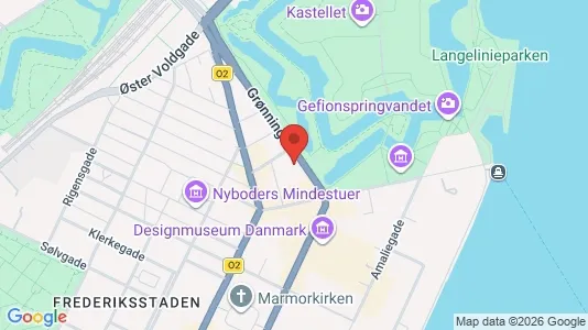 Lejligheder til salg i København K - kort over placeringen