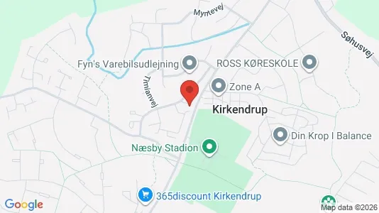 Andelsboliger til salg i Odense N - kort over placeringen