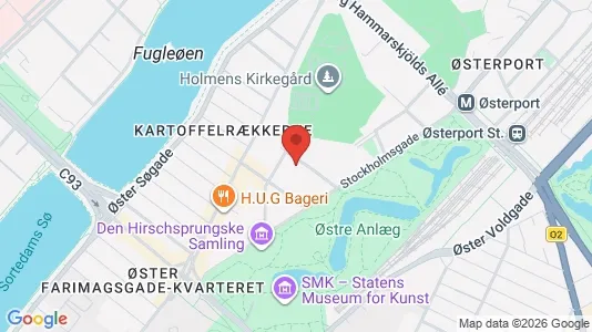 Lejligheder til salg i Østerbro - kort over placeringen