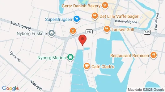Lejligheder til leje i Nyborg - kort over placeringen