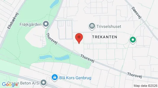 Lejligheder til leje i Holstebro - kort over placeringen