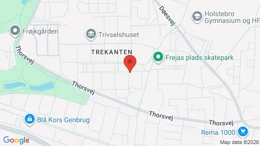 Lejligheder til leje i Holstebro - kort over placeringen