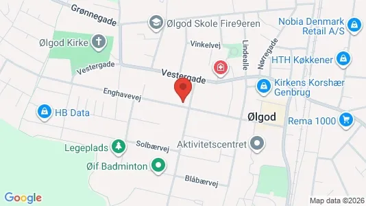 Lejligheder til leje i Ølgod - Foto fra Google Street View