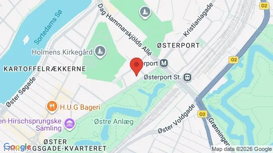 Lejligheder til salg i Østerbro - kort over placeringen