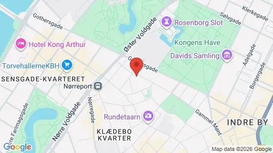 Lejligheder til salg i København K - kort over placeringen