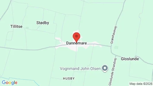 Huse til salg i Dannemare - Foto fra Google Street View