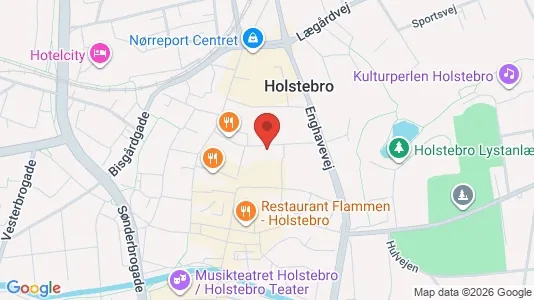Lejligheder til salg i Holstebro - kort over placeringen