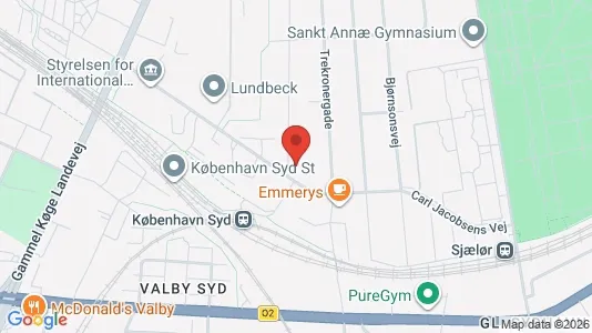 Lejligheder til salg i Valby - kort over placeringen