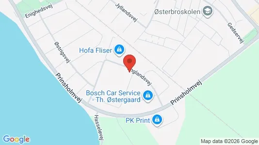 Lejligheder til salg i Nykøbing Falster - kort over placeringen