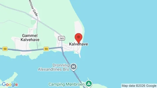 Sommerhuse til salg i Kalvehave - Foto fra Google Street View