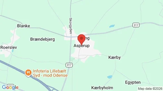 Huse til salg i Asperup - Foto fra Google Street View