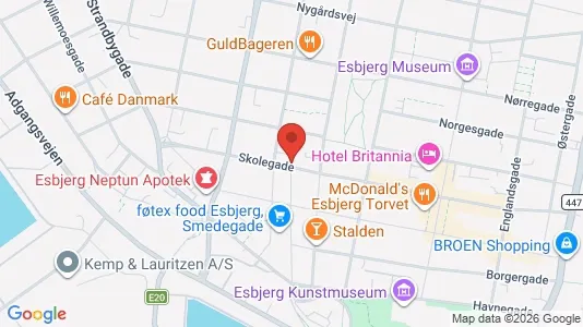 Lejligheder til leje i Esbjerg Centrum - Foto fra Google Street View