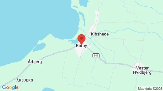 Huse til salg i Karby - Foto fra Google Street View