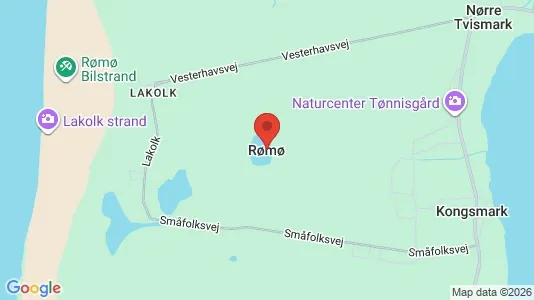 Sommerhuse til salg i Rømø - Foto fra Google Street View