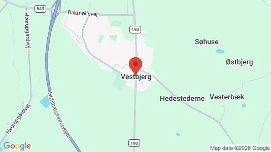 Huse til salg i Vestbjerg - Foto fra Google Street View