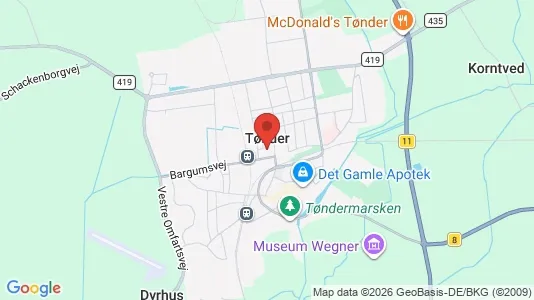 Huse til salg i Tønder - Foto fra Google Street View