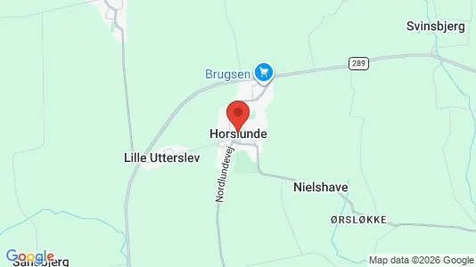Huse til salg i Horslunde - Foto fra Google Street View