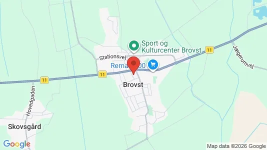 Huse til salg i Brovst - Foto fra Google Street View